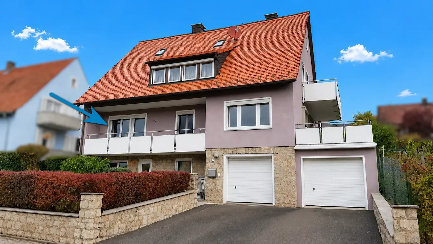 Christian Fexer Immobilien Kitzingen - Wohnung in Ochsenfurt zu vermieten - Ansicht Gebäudevorderseite - Objekt-ID 2qpbp5j